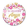 Odznak s maďarským nápisom - A legjobb Anya - 5,5 cm