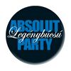 Odznak s maďarským nápisom Absolut Legénybúcsú Party - 5,5 cm