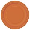 Oranžové - Pumpkin Orange papierové party taniere -23 cm, 8 ks