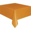 Oranžový plastový party obrus - 1,4 m x 2,8 m