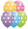 11 inch Big Polka Dots Assorted balón s bodkami (25 ks/bal)