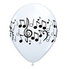 11 inch Music Notes balón s notami (25 ks/bal)