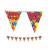 Narodeninová vlajková girlanda s potlačou Happy Birthday - 10 m