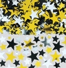 Hviezdy zlaté, strieborné a čierne party konfety - 70 g