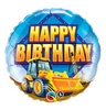 18 inch Birthday Construction Zone - Happy Birthday a traktor narodeninový fóliový balón