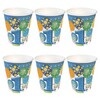 Party poháre s maďarským nápisom Boldog 1. Szülinapot! pre chlapčeka - 250 ml, 6 kusov
