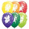 Party balón - so zvieratami, farebný mix, Party Animals (25 ks/bal)