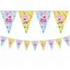 Peppa Pig vlajková fóliová párty girlanda 230cm