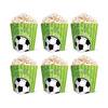 Popcornové krabice s futbalovým motívom,  6 ks
