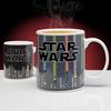 Teplo citlivý hrnček s motívom Star Wars svetelný meč