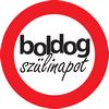 Tabuľa s maďarským nápisom Boldog Szülinapot v tvare zákazovej dopravnej značky, 40 cm