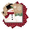 Party servítky Winter Wonderland - 33 cm x 33 cm, 16 ks