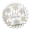 Vianočné servítky Shining Snow - 33 cm x 33 cm, 16 kusov /balík