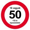 Narodeninová tabuľa s maďarským  nápisom Nem vagyok 50... - 40 cm
