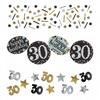 Zlato-strieborné konfety k 30. narodeninám rôzne motívy mix  34 g