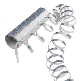 Strieborné metalické serpentíny - 4 m