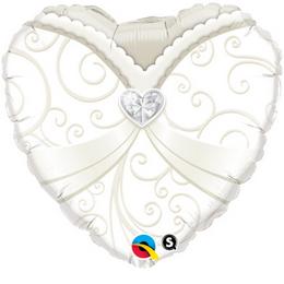 Svadobný fóliový balón - Wedding Gown, 46 cm
