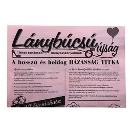 Vtipné noviny v maďarčine - Vicces Lánybúcsú Újság
