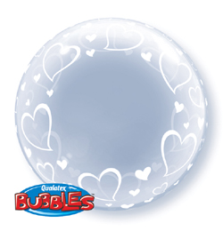 Romantické Bubble balóny