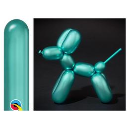 260Q Green - zelené (Chrome) party modelovacie balóny (100 ks/balenie)