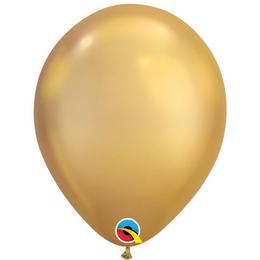 11 inch Chrome Gold - zlaté okrúhle balóny (100 ks/balenie)