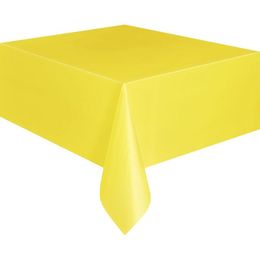 Žltý plastový party obrus - 1,4 m x 2,8 m